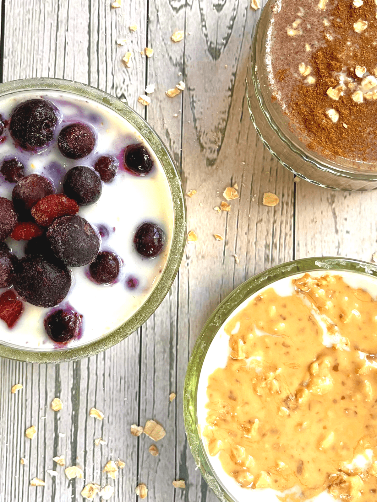 Overnight Oatmeal Jars, 3 ways - Family Food on the Table