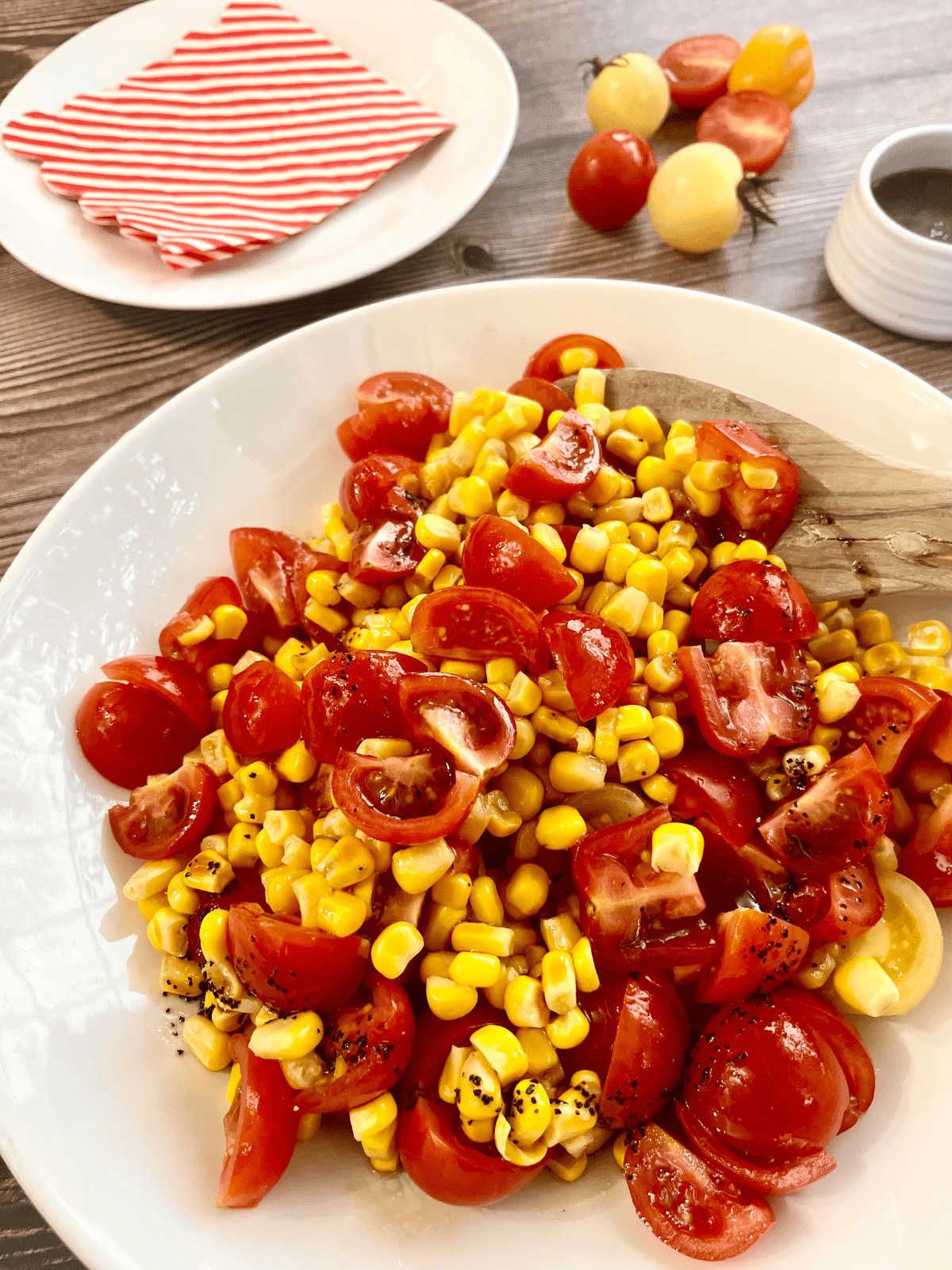 quick sweetcorn and tomato salad recipe