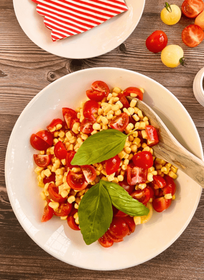 sweetcorn and tomato salad