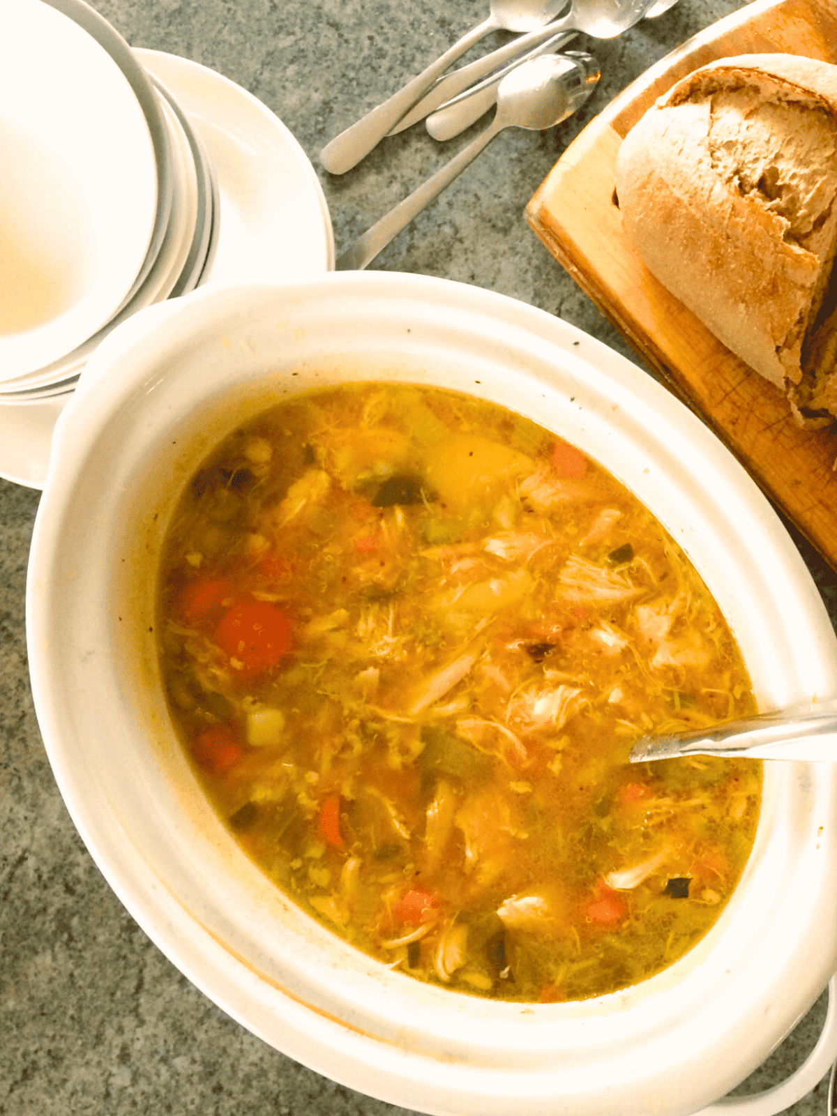 chicken and vegetable crockpot soup