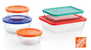 Food storage containers for meal prep from Home Depot